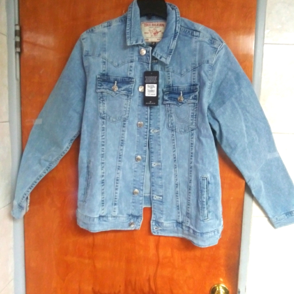 Authentic TRUE RELIGION Men's Denim Jacket "Jimmy".L. Brand New W/ Orig.Tag